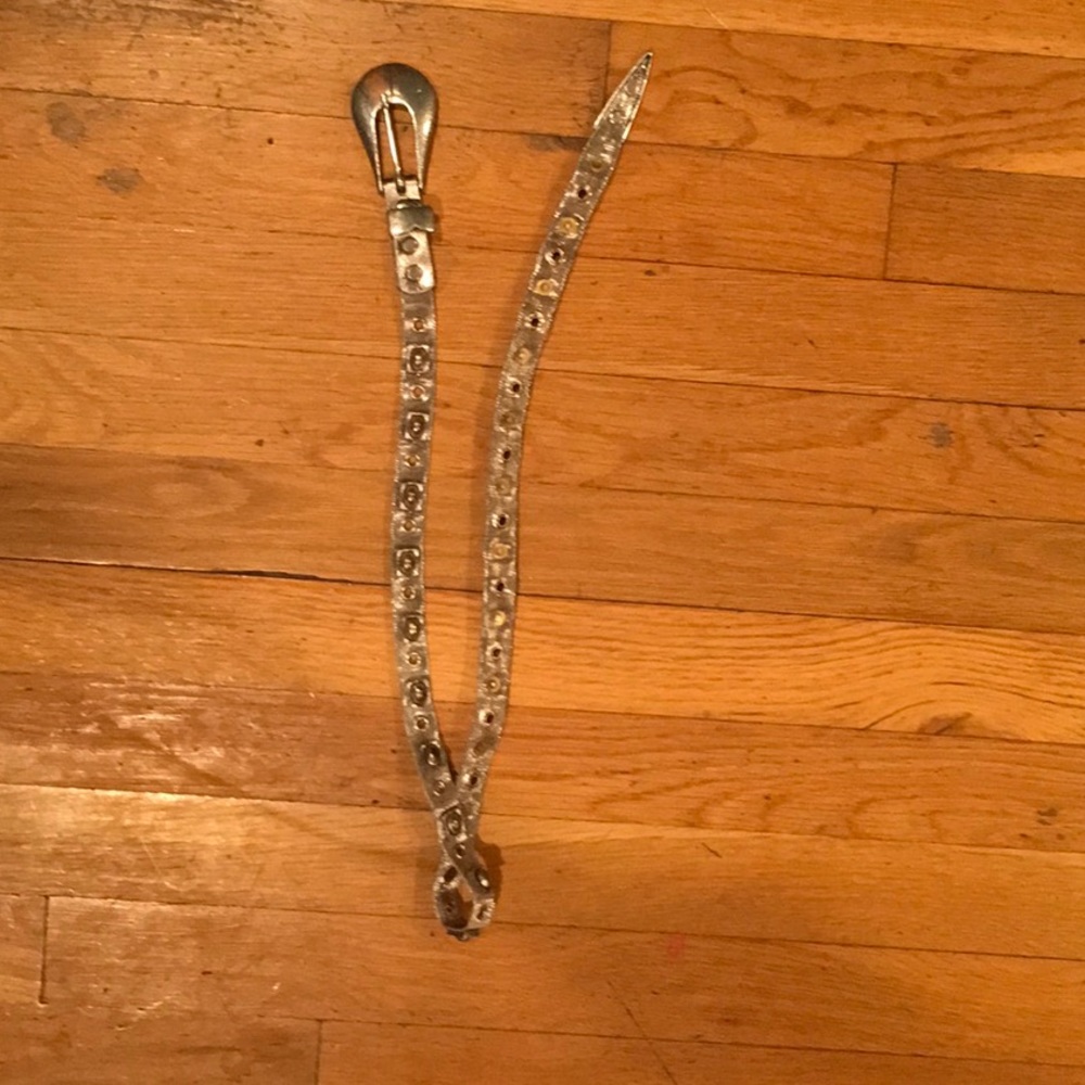 Ribco USA vintage silver plated metal belt